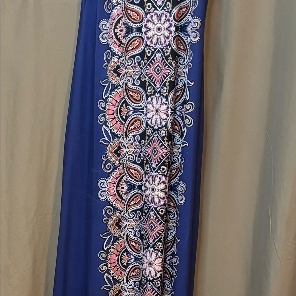 VENUS Blue and Pink Maxi Dress